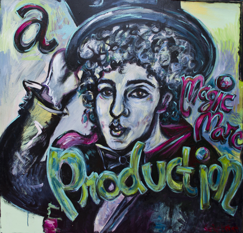 a Magic Marc Production / July 31st, 2013 / 49 x 49 Acrylic Painting on Wood by Gretchen Seichrist