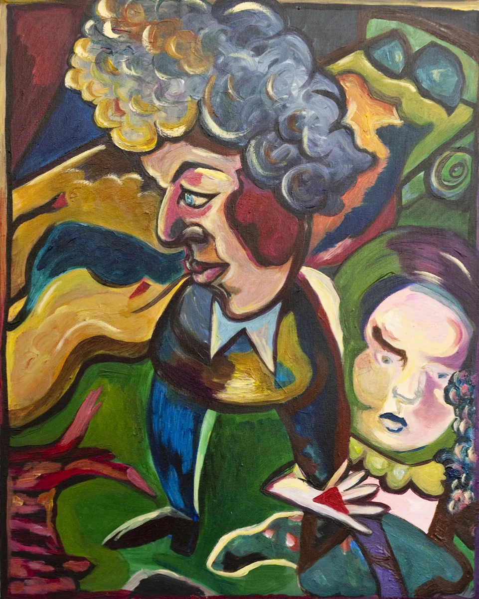 Bob Dylan / October 10, 2010 / 24 x 30 Acrylic Painting on Canvas by Gretchen Seichrist