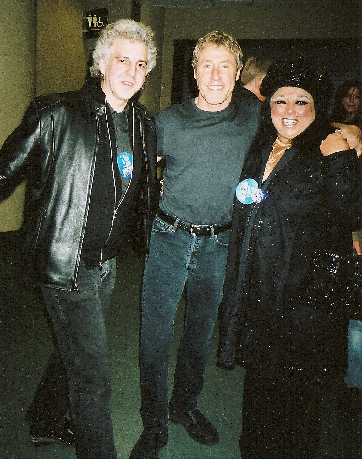Magic Marc, Roger Daltrey & Marilyn Percansky Backstage at Xcel Energy Center / St. Paul, Minnesota / December 8, 2006