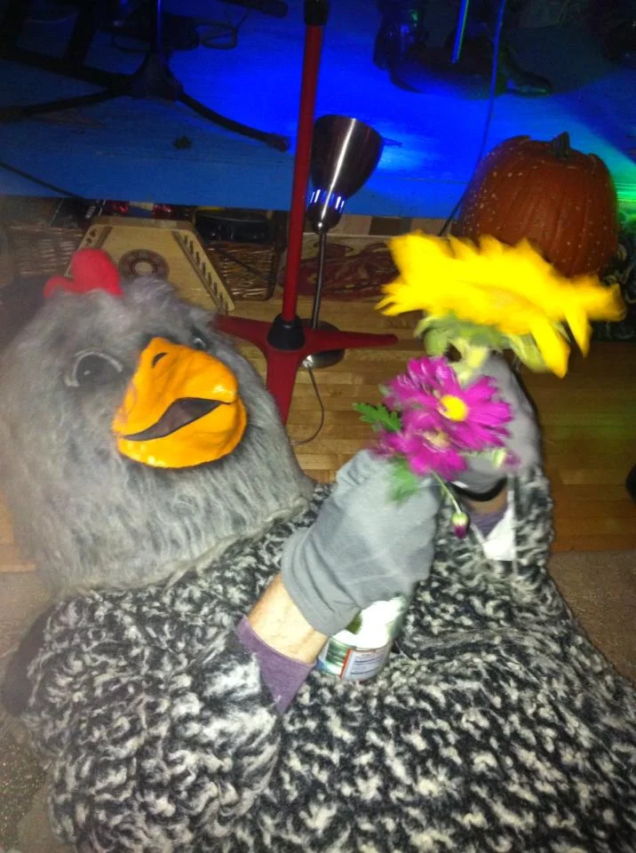 The Grey Chicken at Patches and Gretchen's CD RELEASE & CHICKEN COSTUME PARTY @ EVEN BREAK GALLERY / Minneapolis, Minnesota / OCTOBER 26, 2013 / Photo by Virgil D Sohm 