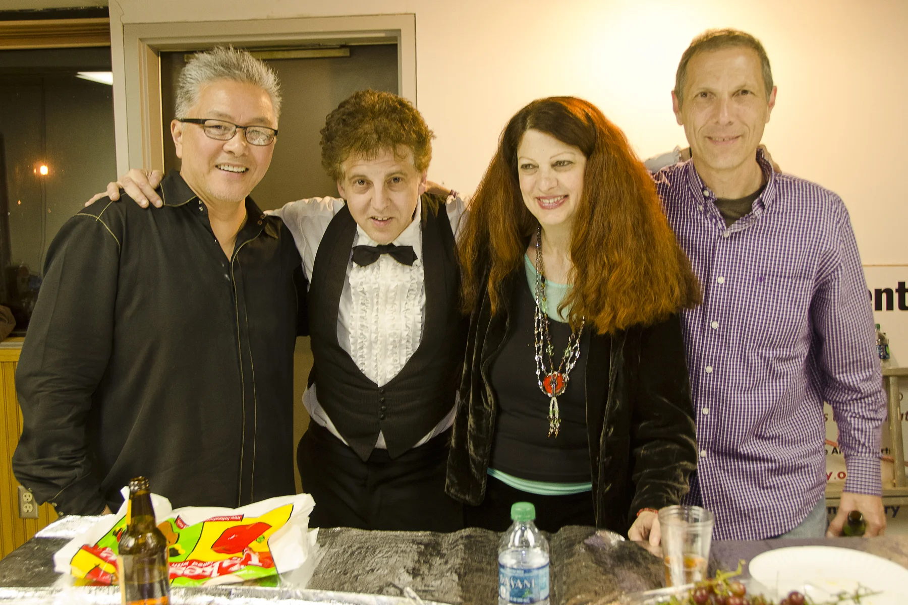 Ralph Dacut, Magic Marc, Scarlet Rivera and Gary Lopac / The Armory Annex / Duluth, Minnesota / May 18th, 2014 / Photo by Michael K. Anderson