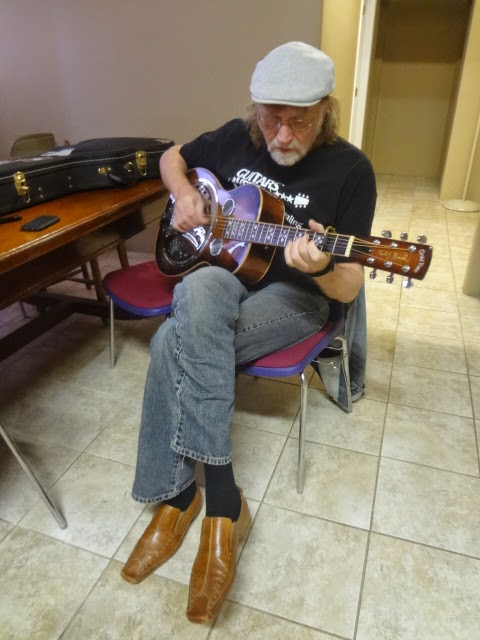 Mid-day rehearsal.