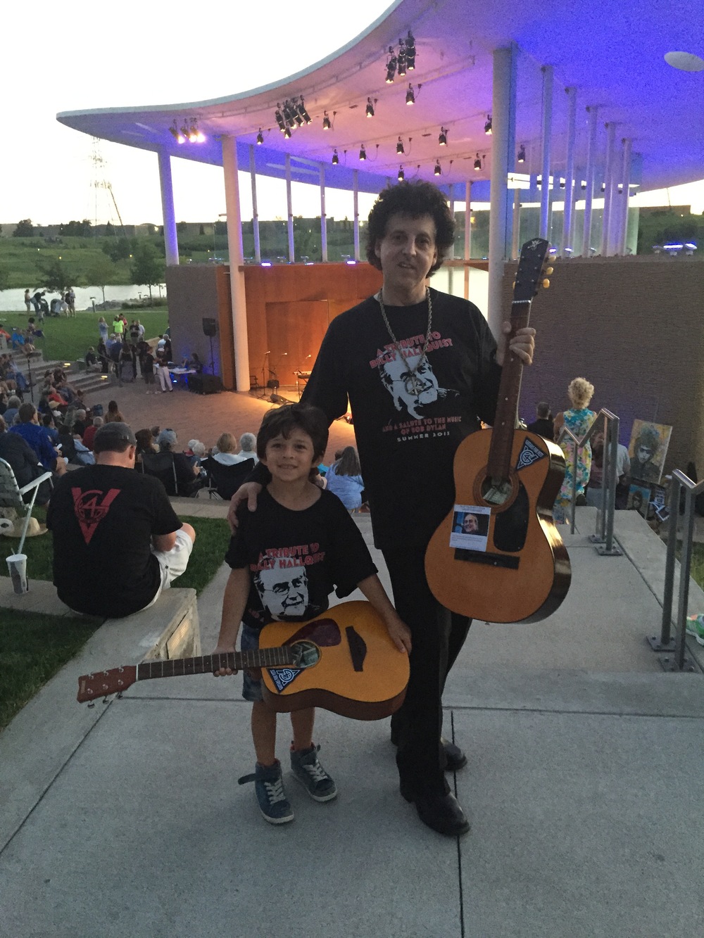  Abe Percansky-Segal and Magic Marc / Town Green Amphitheatre / Maple Grove, Minnesota / July 29th, 2015 / Photo by Lisa Goldwater 