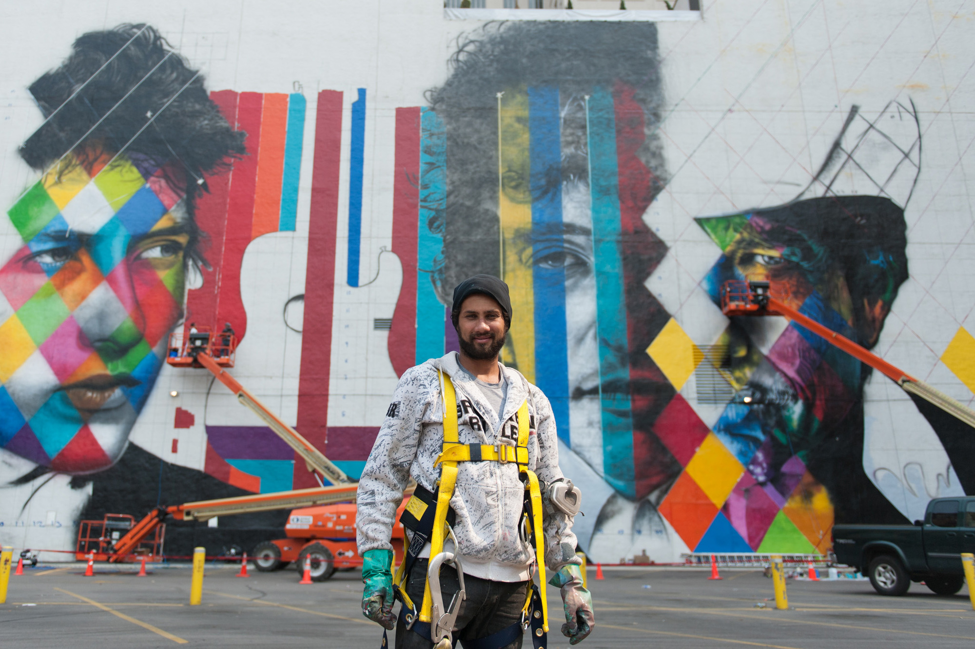 A member of Kobra’s Brazilian crew.