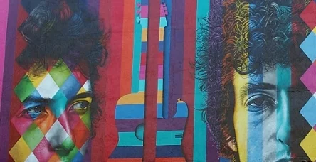 "The Times They Are A-Changin'" Bob Dylan Mural by Eduardo Kobra
