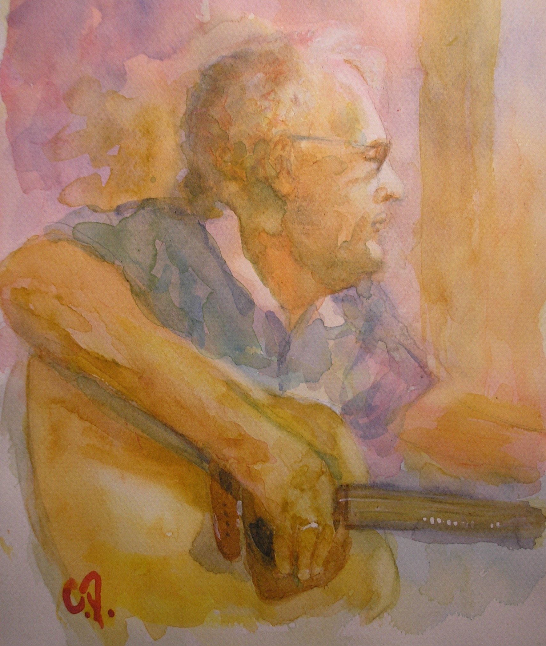 Phil Little / Watercolor Painting by Chris Polis