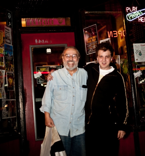 Billy Hallquist and Magic Marc / Ruby The Dogumentary / Caffetto Cafe / Minneapolis, Minnesota / March 20th, 2015 / Photo by Gamini Kumara