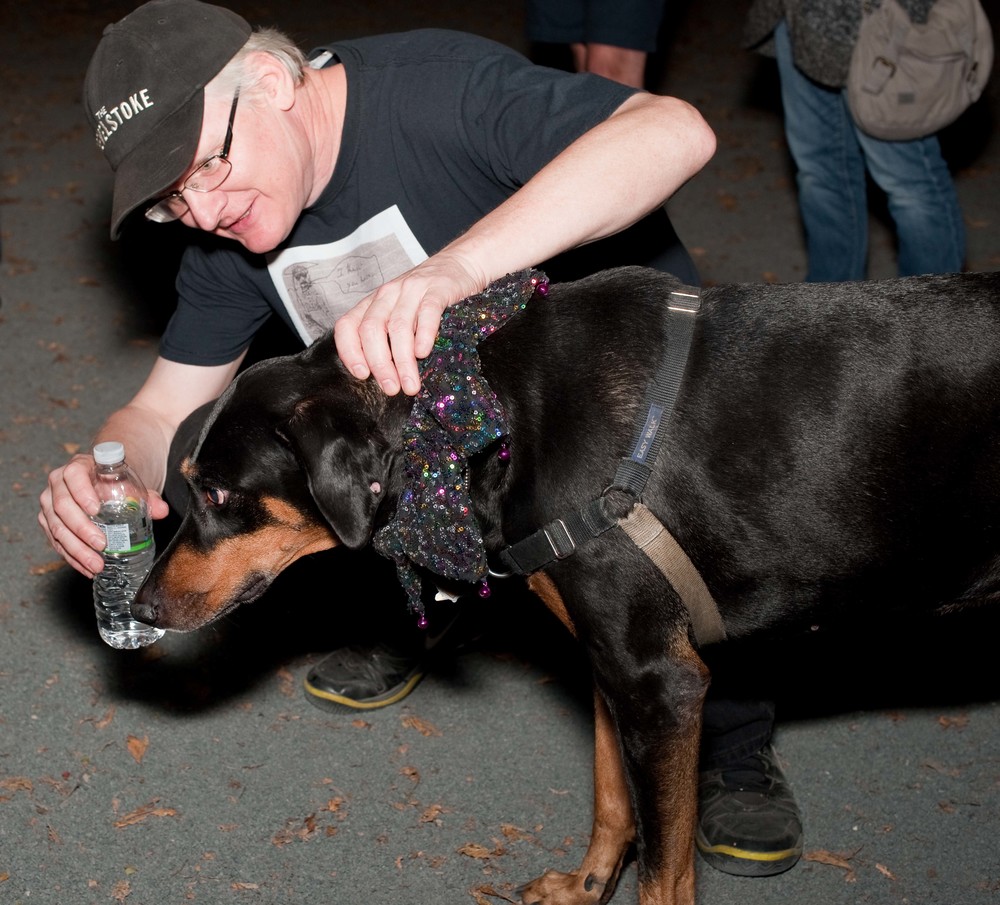  Michael Johnson and Ruby / Gateway Dog Park / Minneapolis, Minnesota / September 26th, 2015 / Photo by Gamini Kumara 