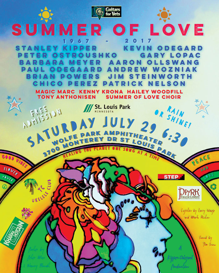  A poster advertises the Summer of Love Concert Sunday, July 29, in St. Louis Park’s Wolfe Park. (Submitted art) 