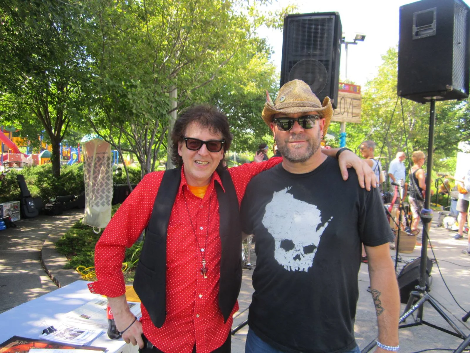 Magic Marc and Michael Nettesheim / The Veterans' Memorial Wolfe Park Amphitheater / St. Louis Park, Minnesota / July 29th, 2017 / Photo by Patrick Nettesheim