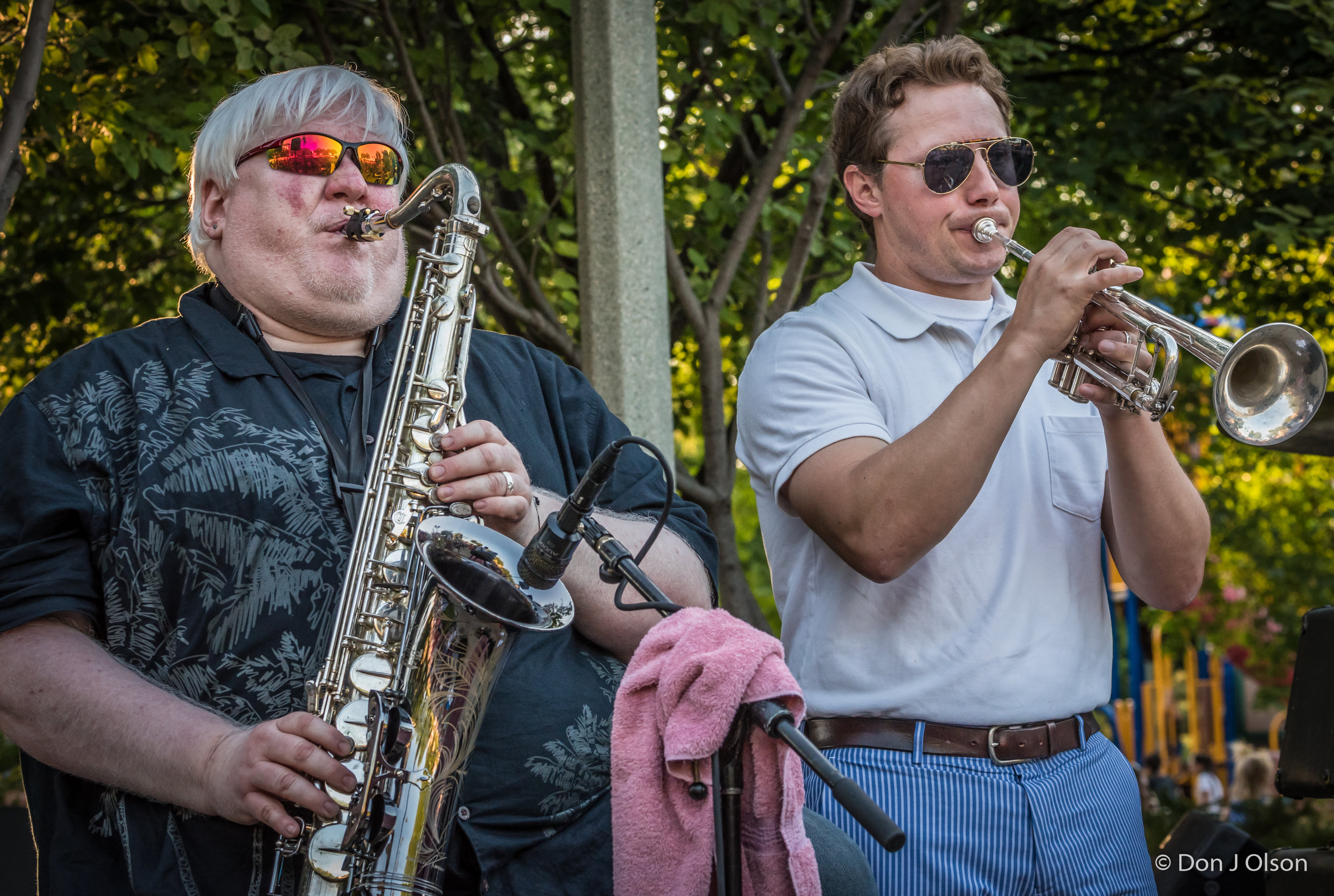 Brian Powers and Paul Odegaard / The Veterans' Memorial Wolfe Park Amphitheater / St. Louis Park, Minnesota / July 29th, 2017