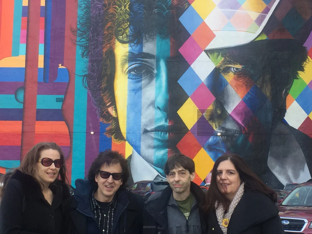 Bob Dylan Mural by Eduardo Kobra - Melanie Ree, Magic Marc, John Bushey and Theresa Sheehy / Downtown Auto Park / 509 Hennepin Avenue / Minneapolis, Minnesota / March 3rd, 2017 / Photo by Mark Mitton