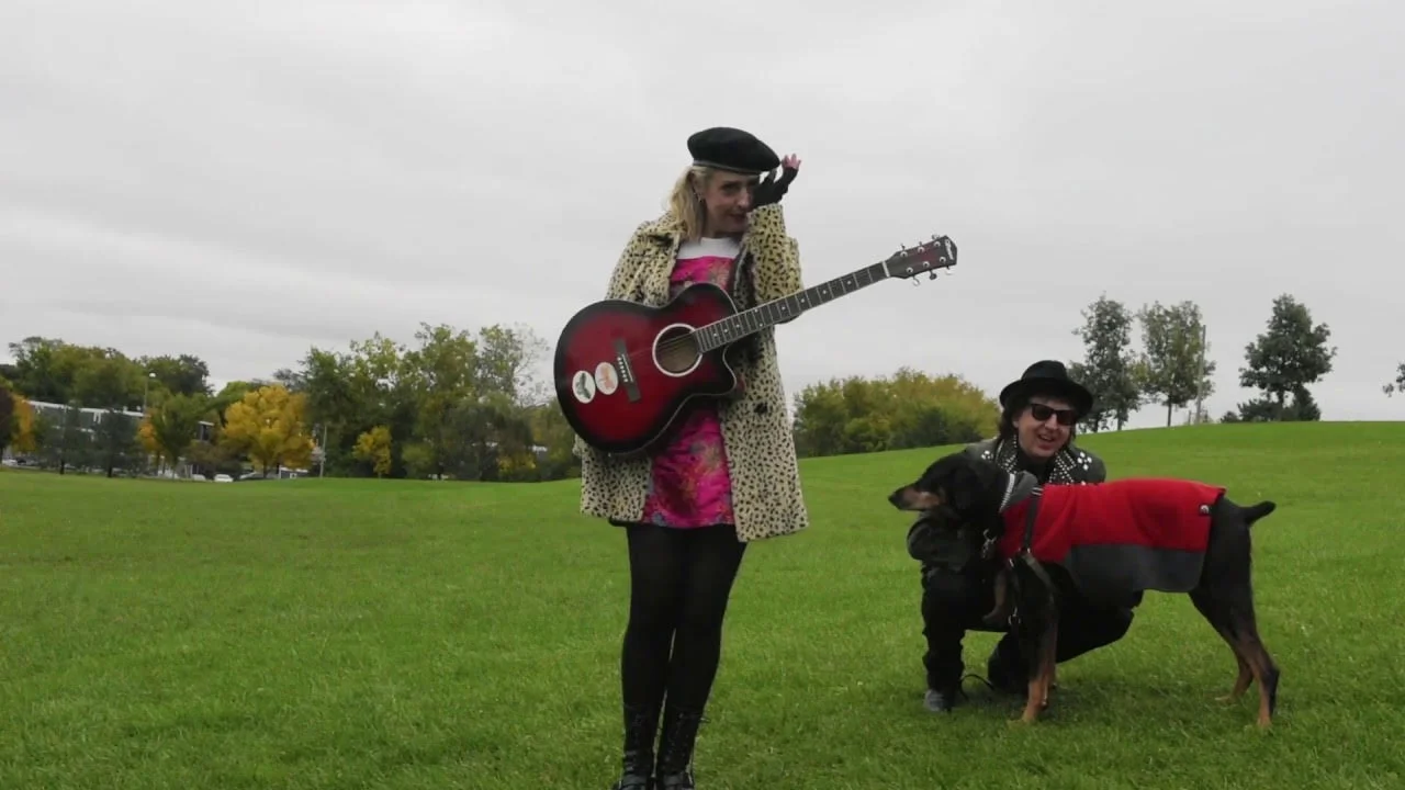 L-r: Courtney Yasmineh, Magic Marc and Ruby Percansky in "The Sun Shines On Ruby"
