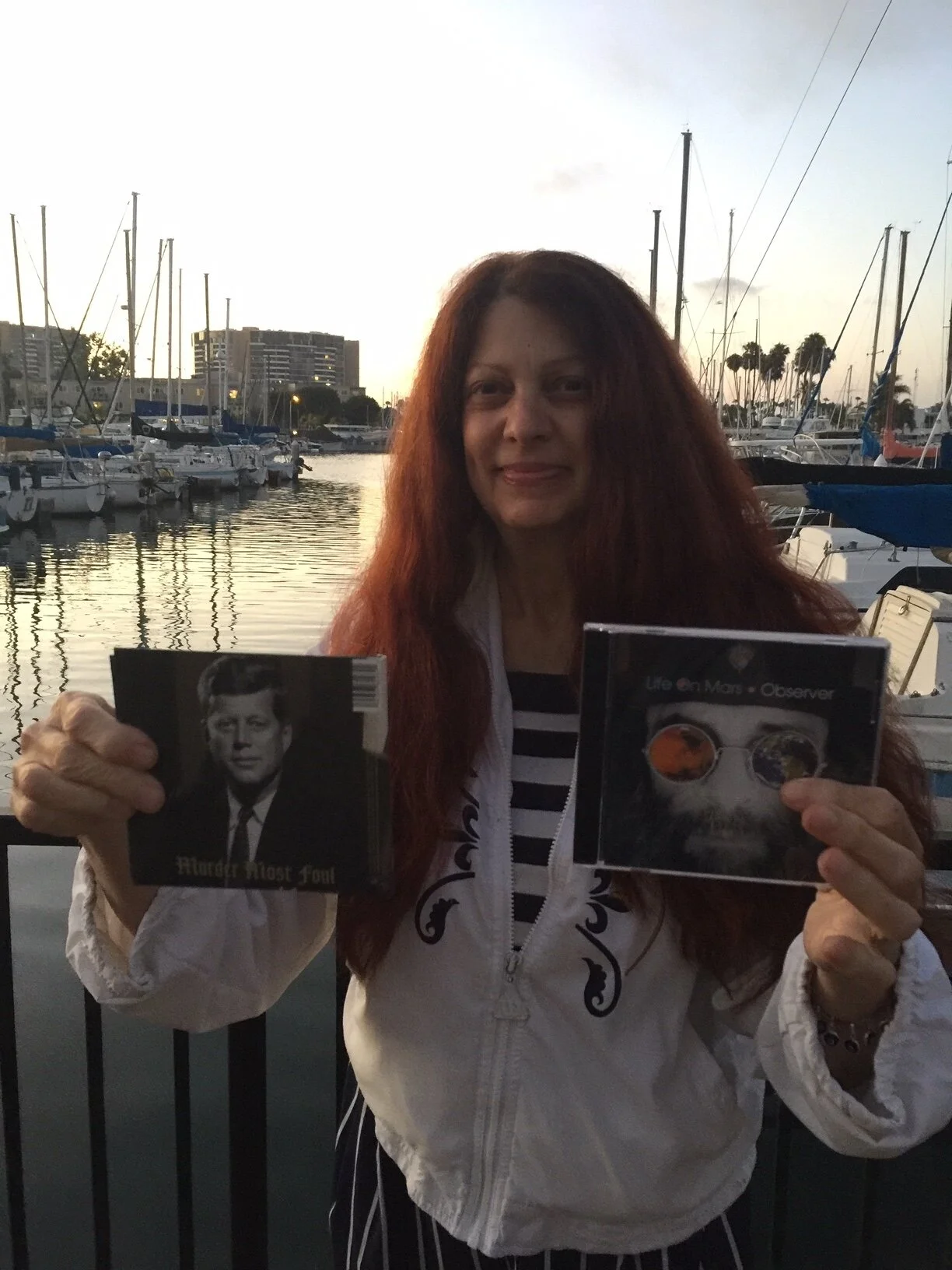  Scarlet Rivera with  Bob Dylan - Rough And Rowdy Ways and Life On Mars - Observer  Marina del Rey, CA / July 2nd, 2020 / Photo by  Steve Stafford    