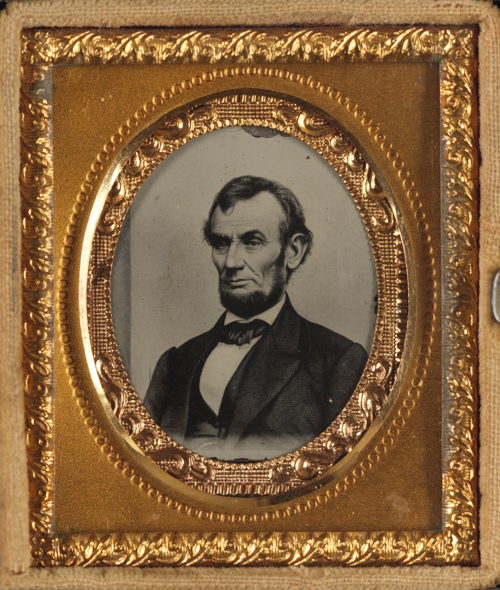 Abraham Lincoln. Ambrotype/Tintype filing series, Matthew B. Brady appro ximately, 18 64. Courtesy of the Library of Congress.