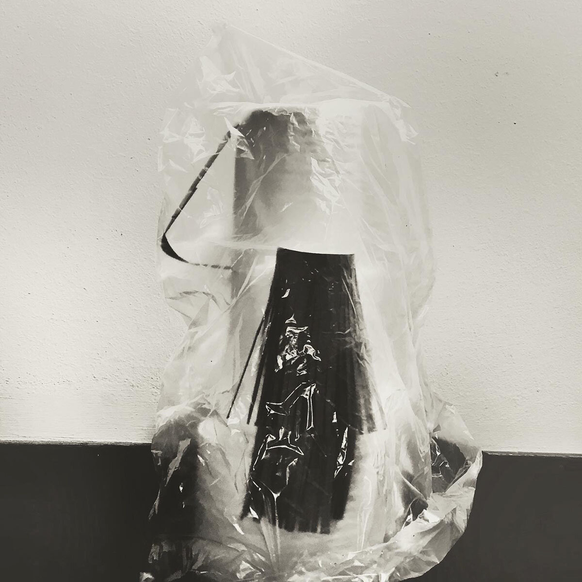 Teaubular Under Plastic (1), 2020 / Peter Hujar, Beauregard Under Plastic (1), 1983