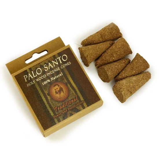 Palo Santo Traditional Incense Cones - Power & Purification - 6 Cones