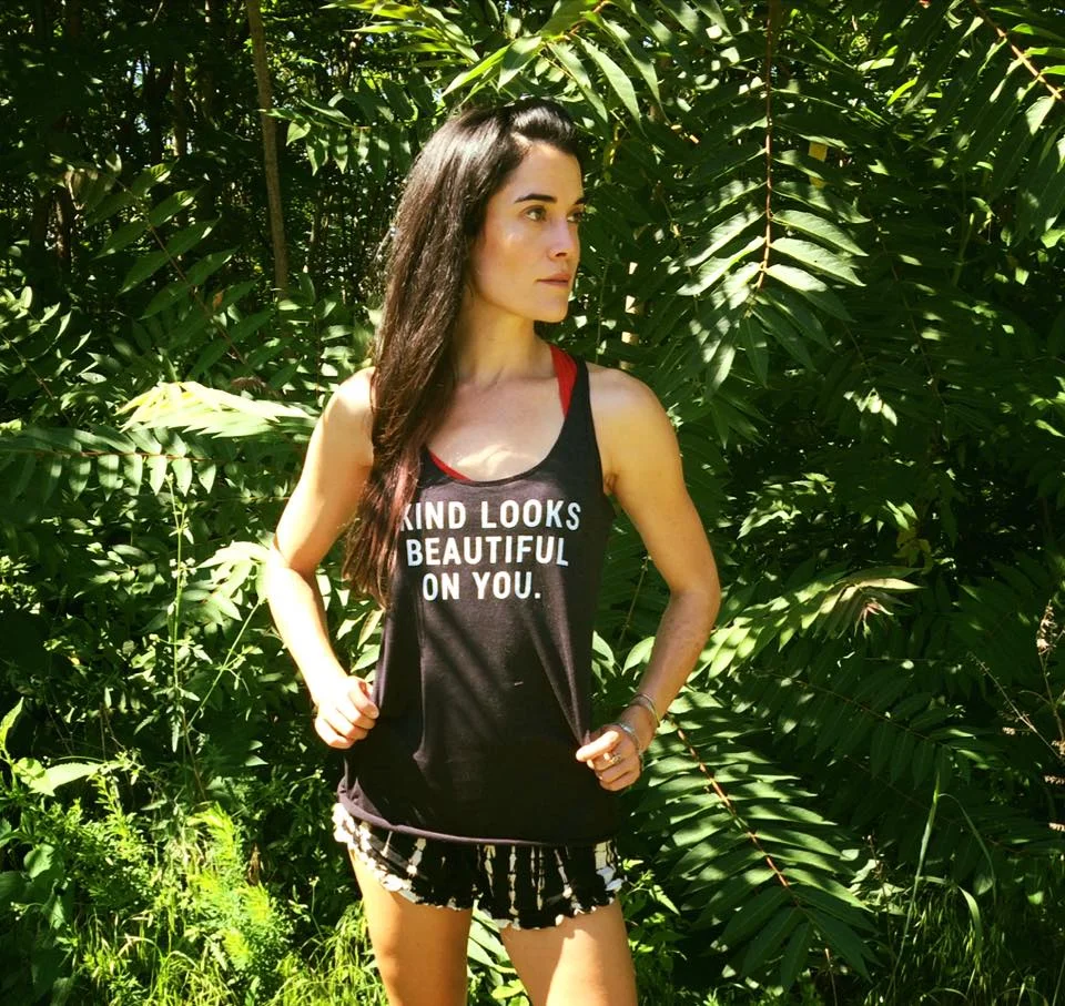 "Kind looks beautiful on you." Tank