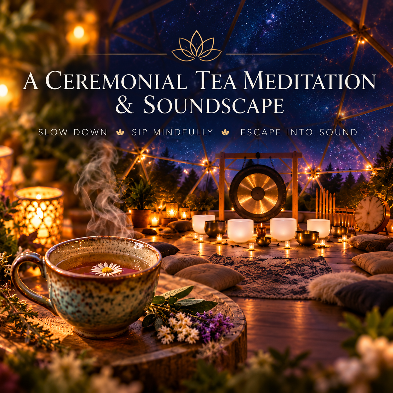 A Ceremonial Tea Meditation &amp; Soundscape at the Legend of Greater Things Dome 