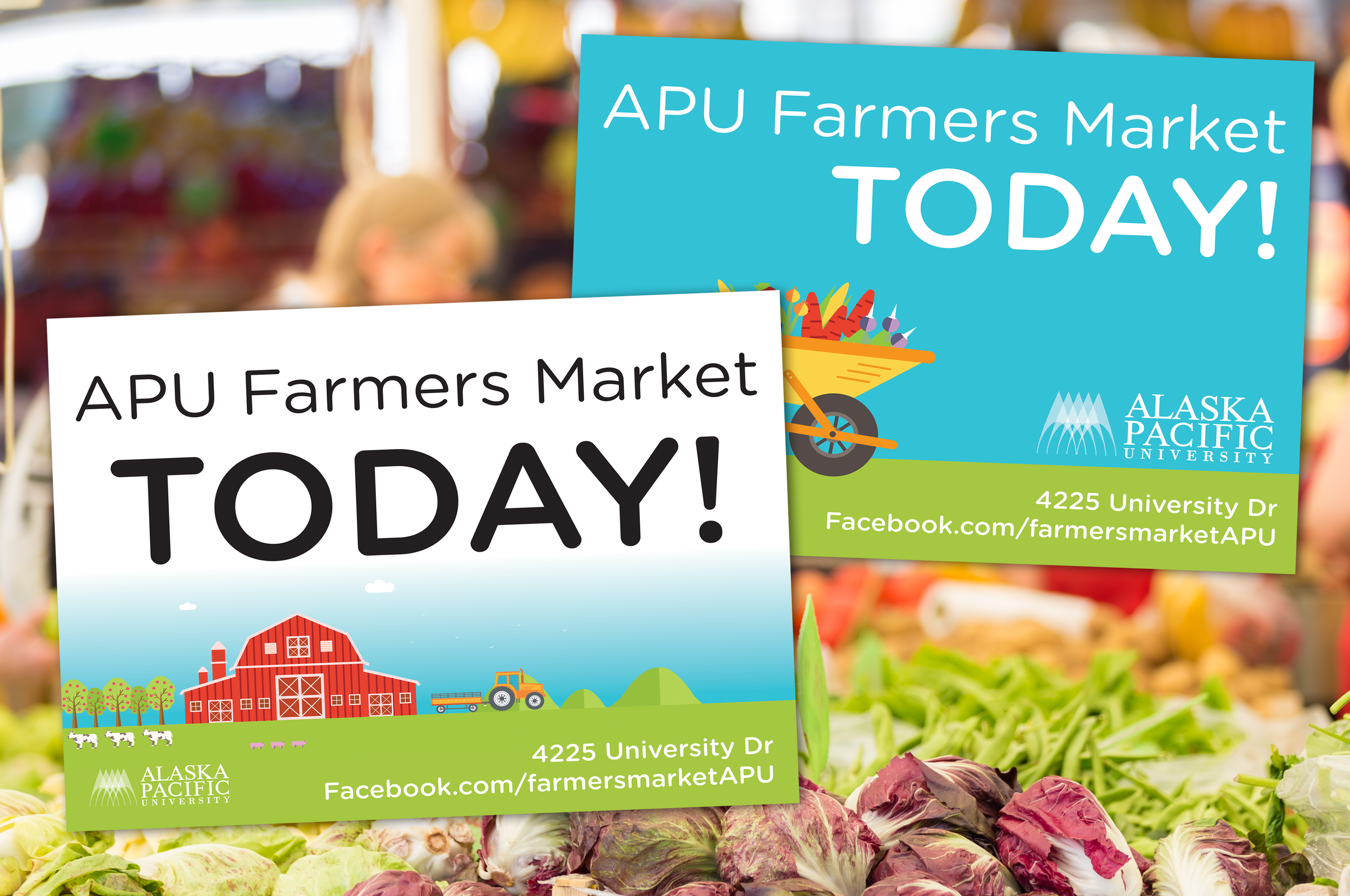 APU Farmers Market signage