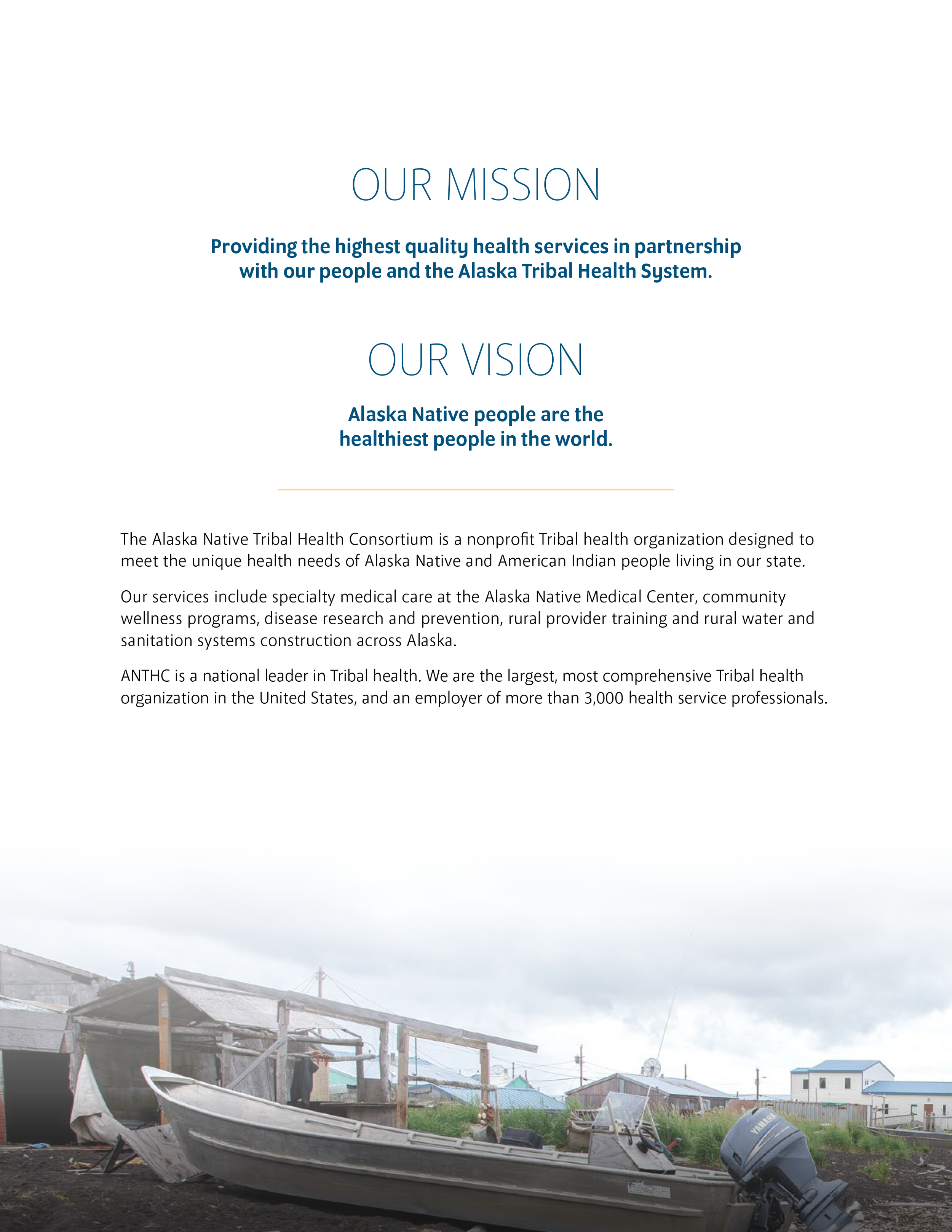 ANTHC Annual Report - Mission & Vision