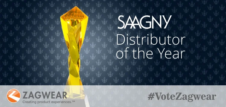 We're very honored to be a finalist for the #SAAGNY Distributor Of The Year Award, which recognizes the recipient for proactively taking accountability to resolve issues, communicating with clarity, conducting business respectfully and being progressive in helping to elevate the promotional products industry at large. At Zagwear, we constantly strive to lead by example in our collaborative partnerships with our clients, vendors and other industry members, to be on the forefront of best practices and to simply do the right thing. If you agree with this and think we are worthy of the award, we would greatly appreciate your support by voting for us by Oct 27 at: https://www.surveymonkey.com/r/9JK6DDV