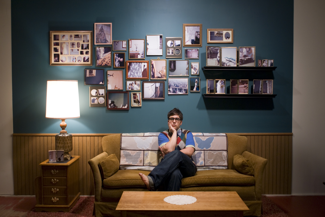On the set of the installation - series re:collection . 2009.
