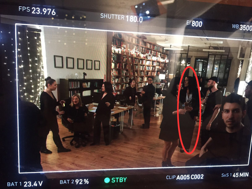 On the set of Bryan is Fine . I'm there on the right.