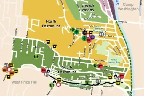 Beekman Corridor Food Map Image from CORV