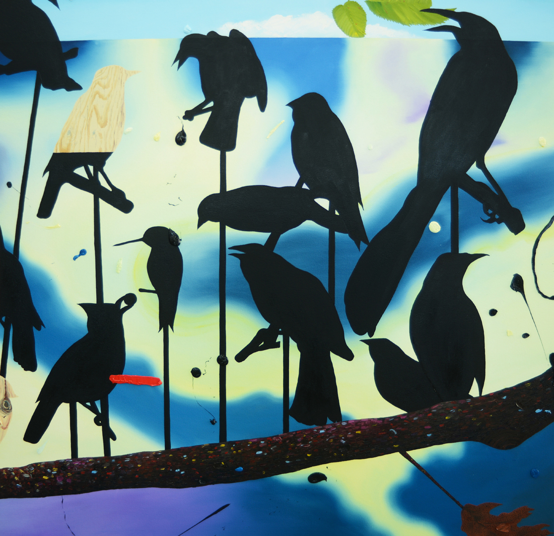 a diagram of amazing letdowns oil on canvas 48 x 48 inches 2013