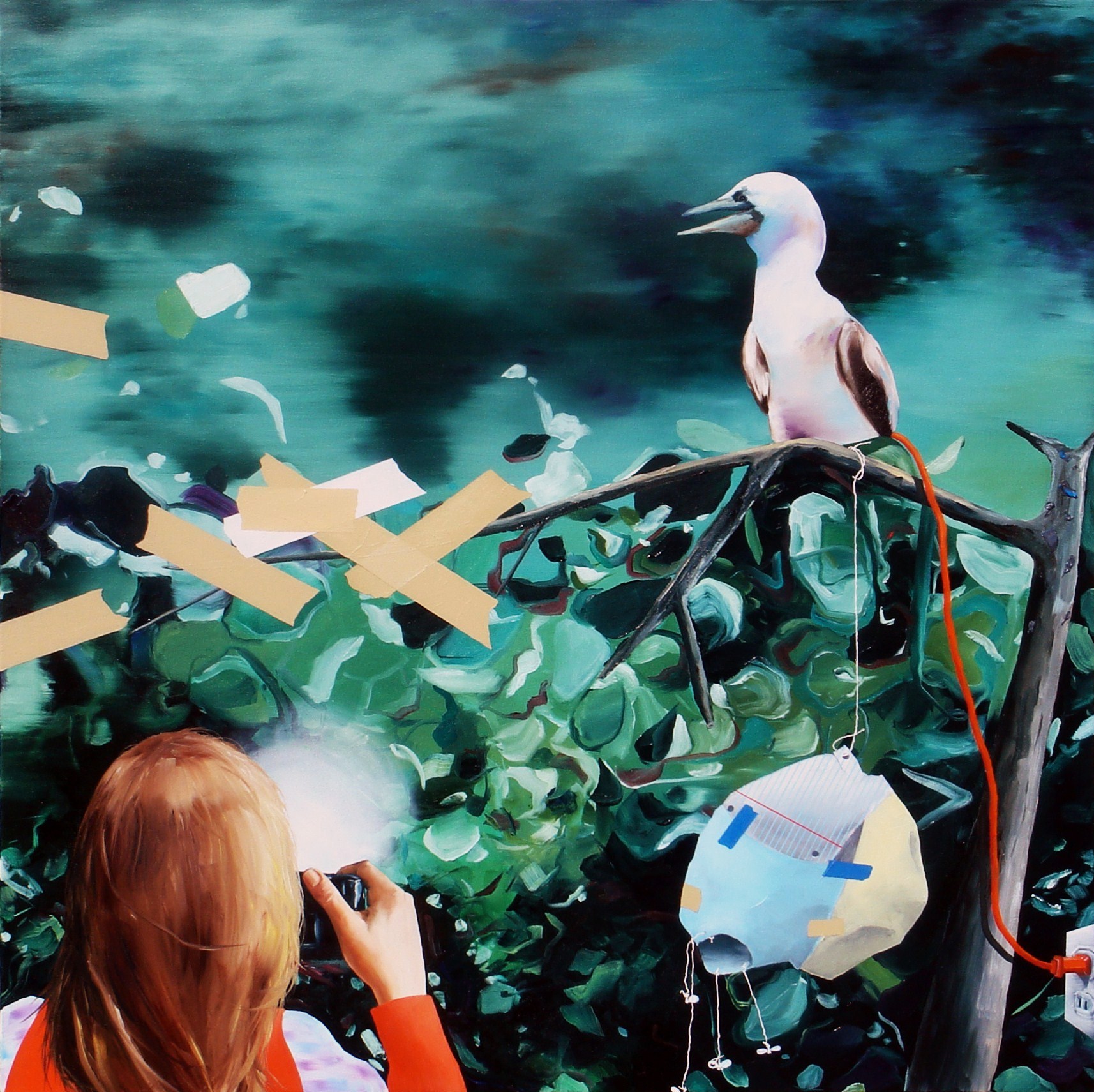 the apple orchard oil on canvas 48 x 48 inches 2007