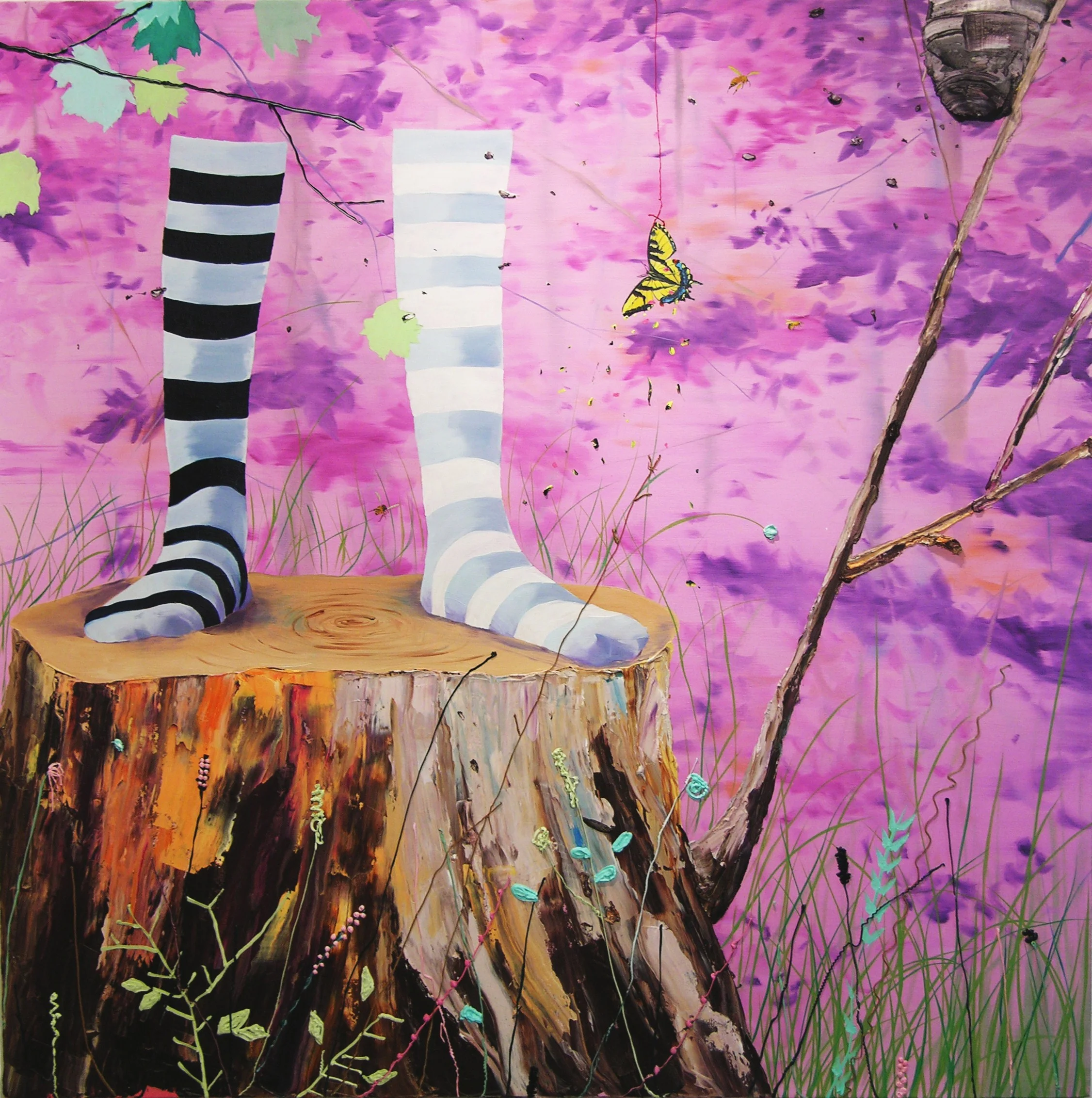 the history of ours oil on canvas 48 x 48 inches 2006