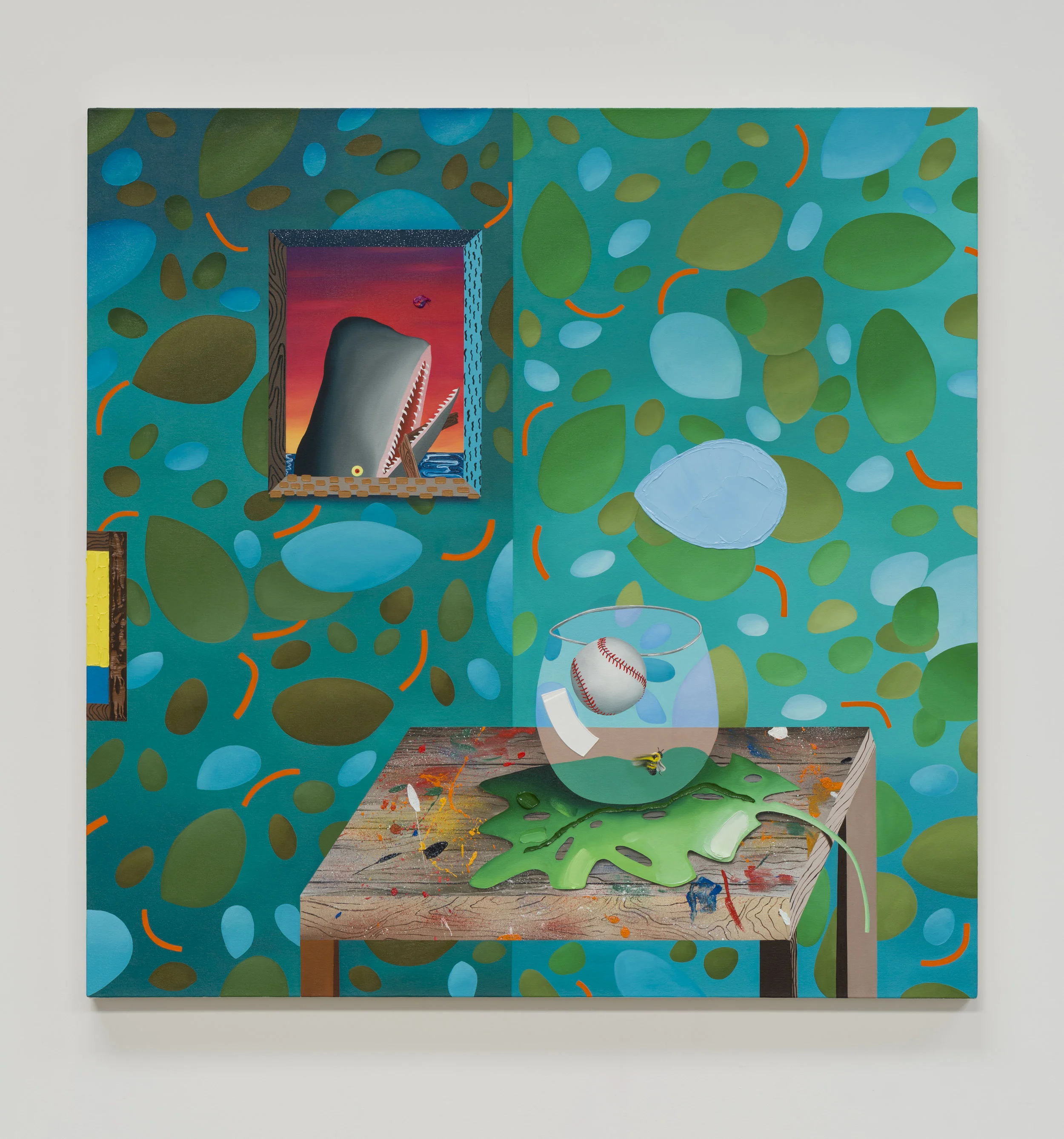 an anthropology of memory oil on canvas 48 x 48 inches 2018