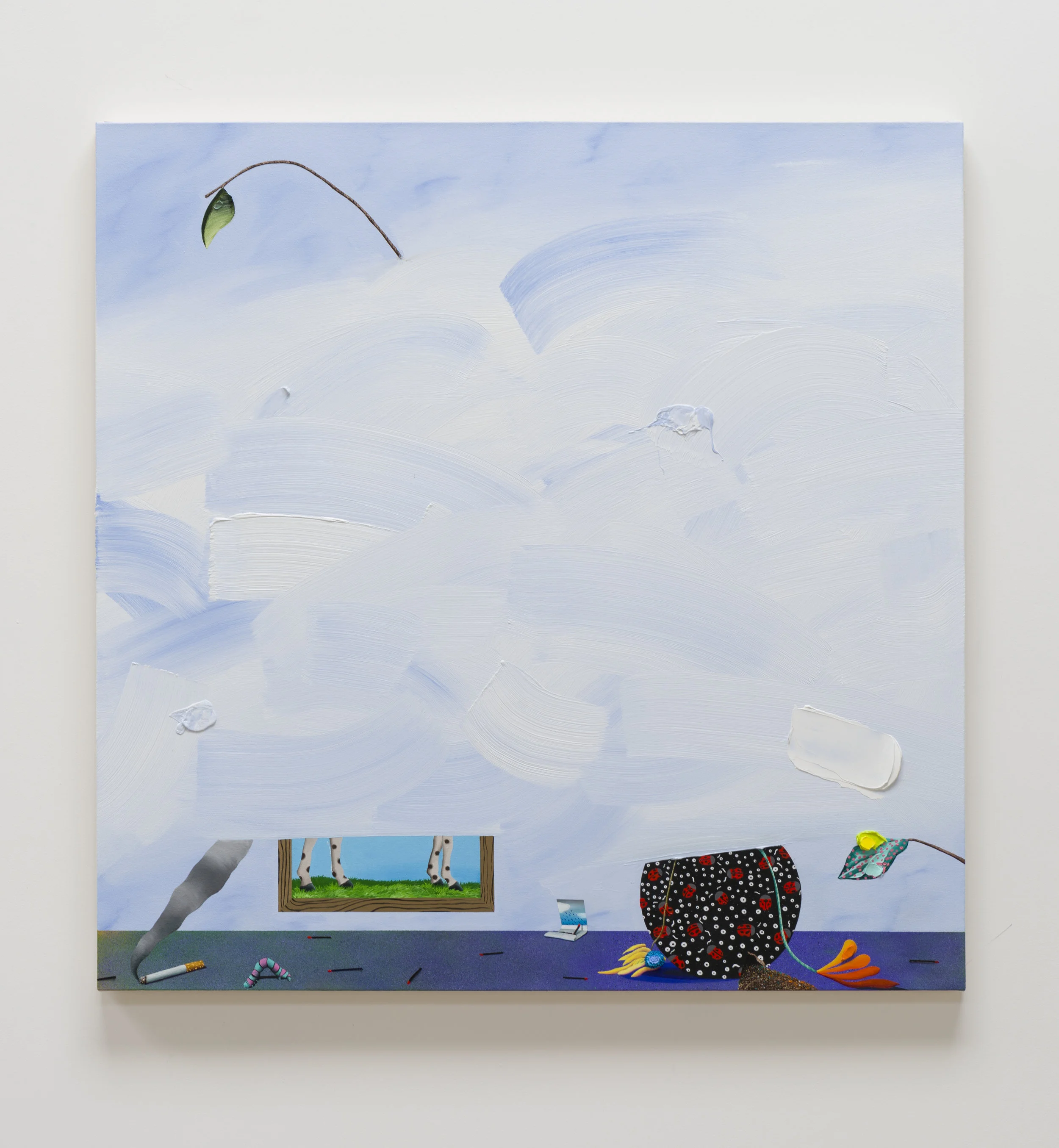 after bill after bob after oil on canvas 48 x 48 inches 2018