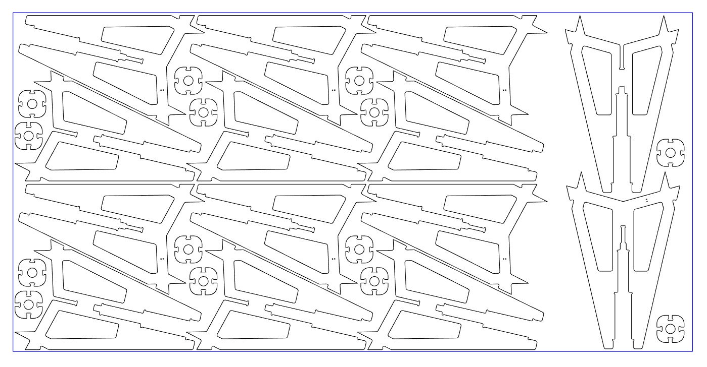 Image 5. To build the light quill "quadpod" stands we'll be milling four 1/2" thick 4x8 MDF sheets.