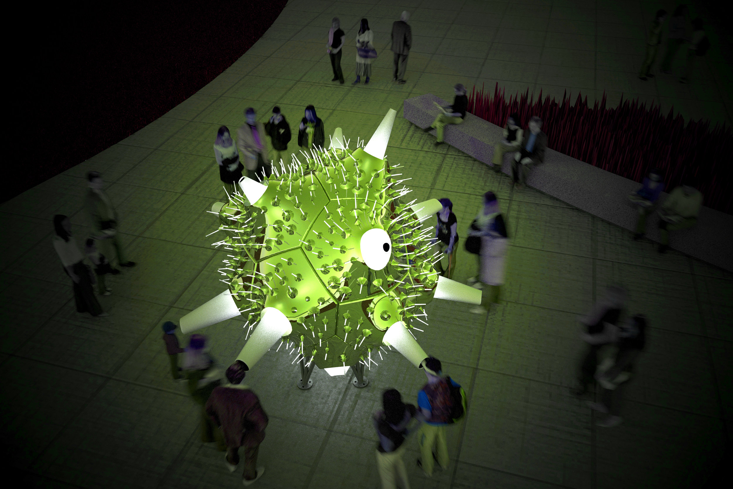 Theater of Lost Species for San Francisco's Embarcadero (by Nataly Gattegno + Jason Kelly Johnson, Future Cities Lab)
