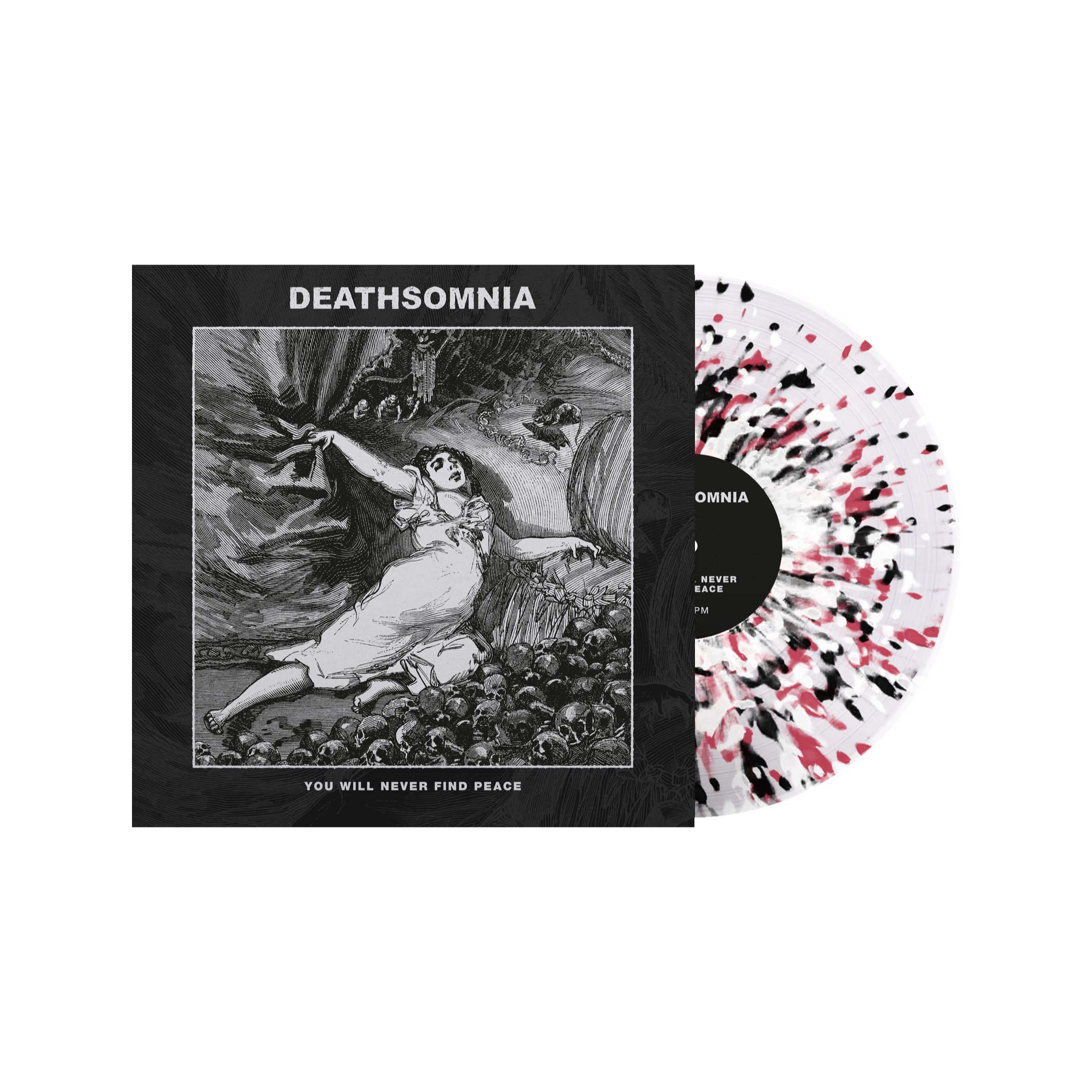 Deathsomnia - Clear with Black, White, Pink Splatter.png