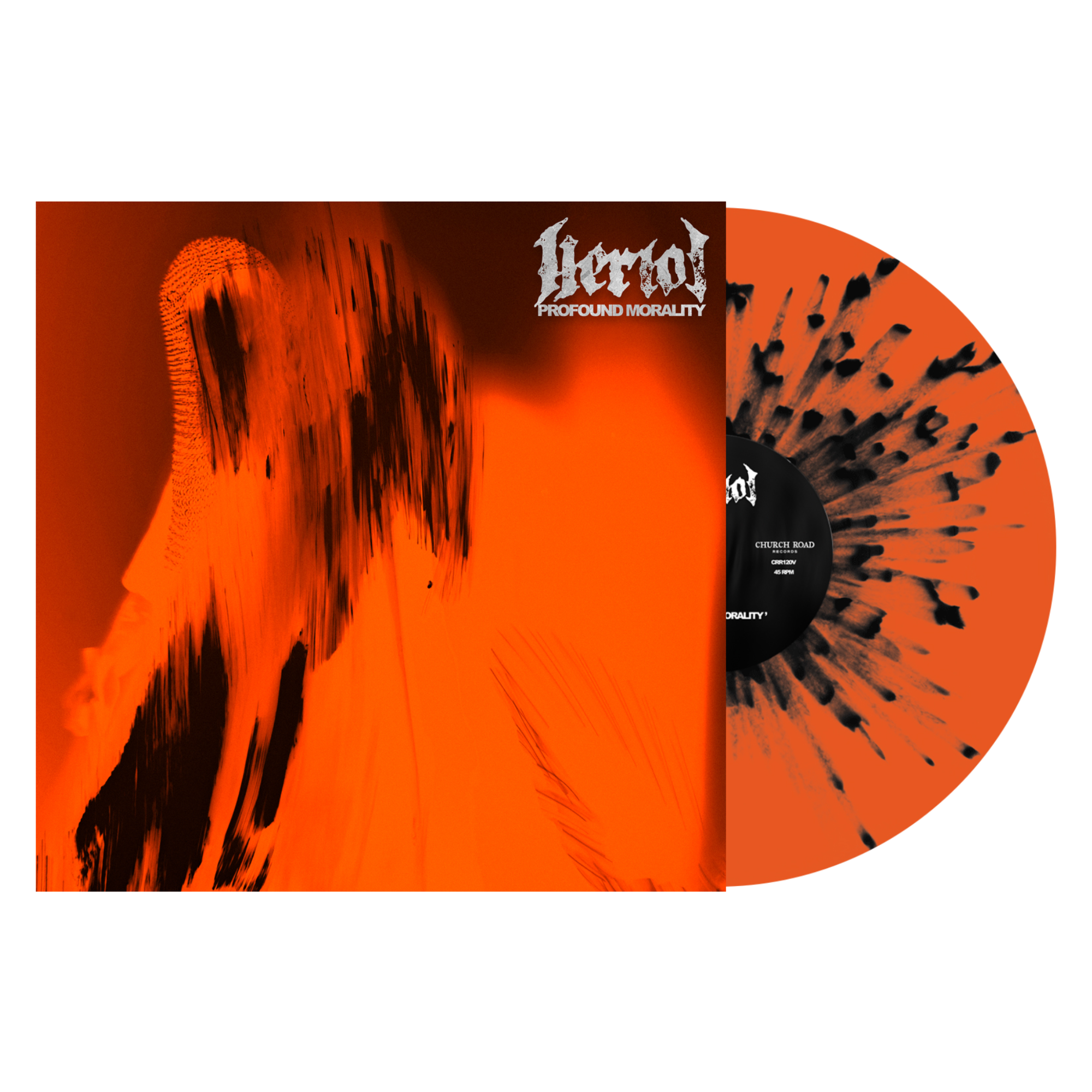 heriot - profound morality - orange w: black splatter.png