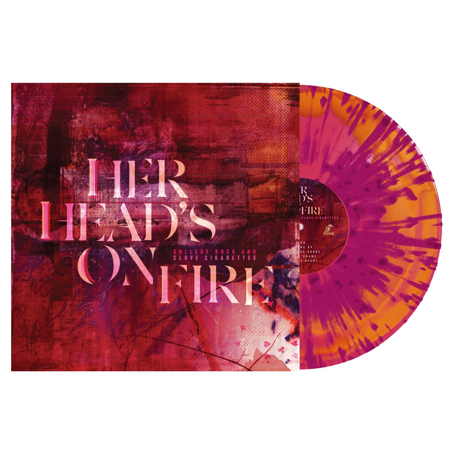 Her Head's On Fire - College Rock and Clove Cigarettes - Vinyl - New Swirl : Splatter.jpg