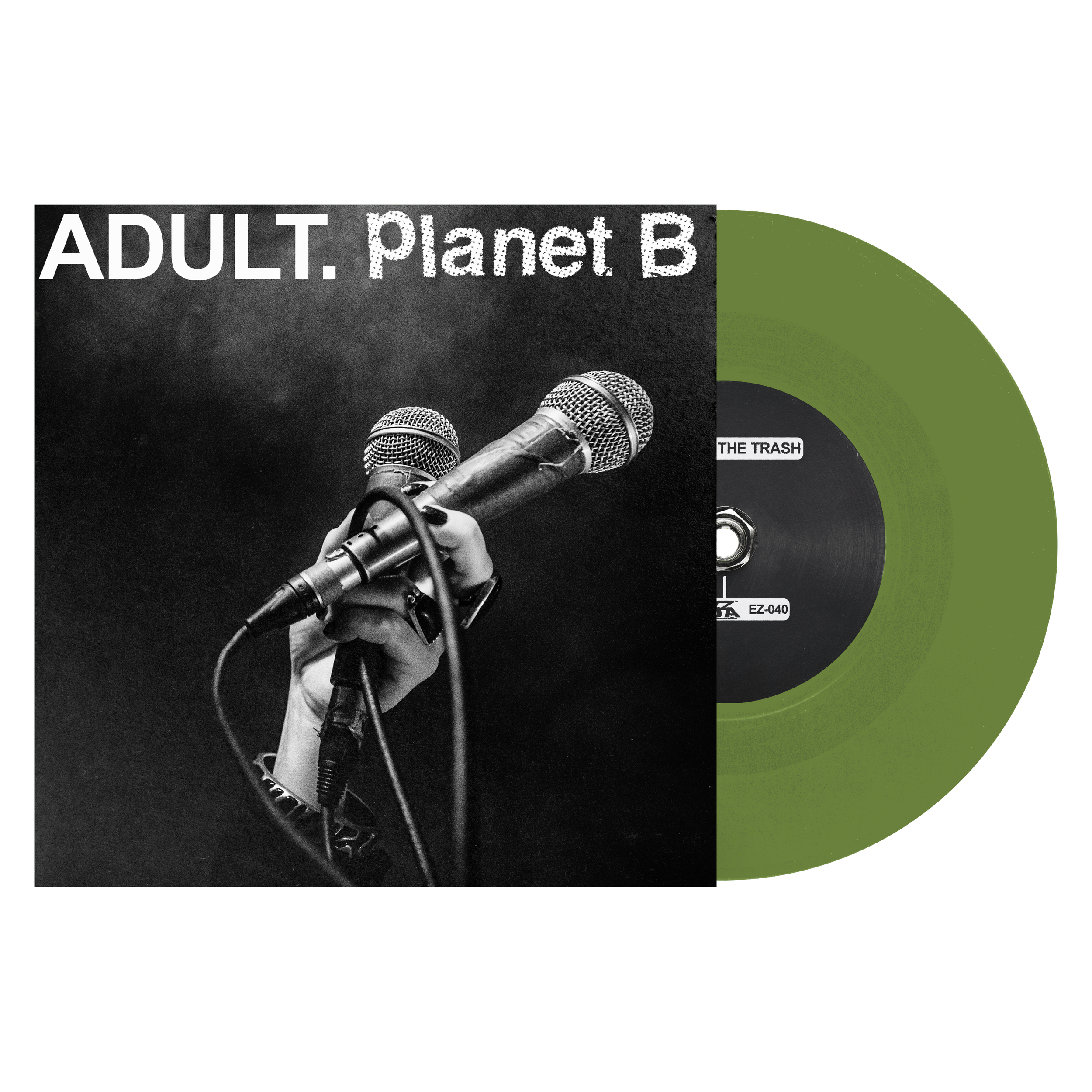 ADULT. & Planet B - Glass in the Trash b:w Release Me - Vinyl - Green.png