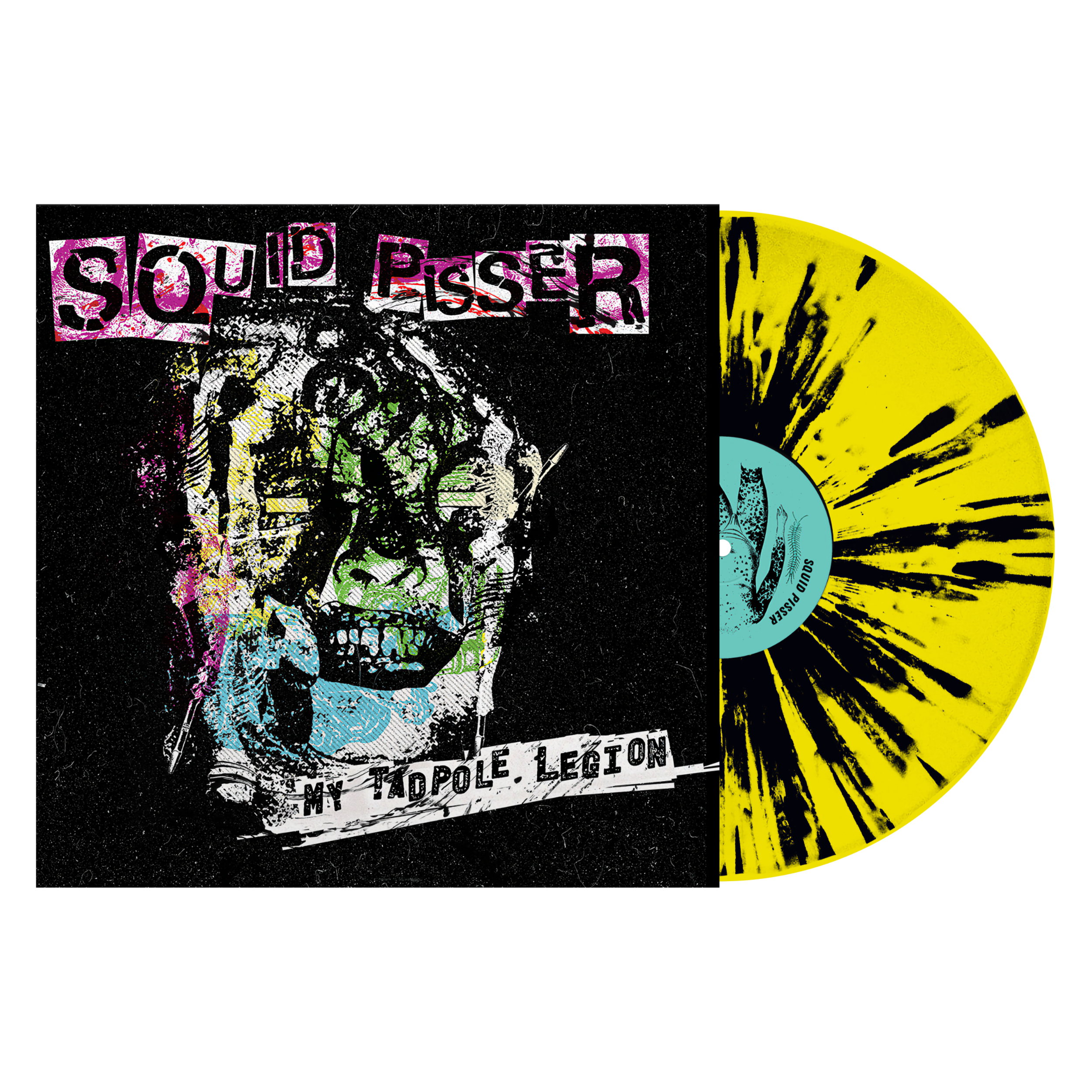 Squid Pisser - My Tadpole Legion - Vinyl - Yellow with Splatter.png