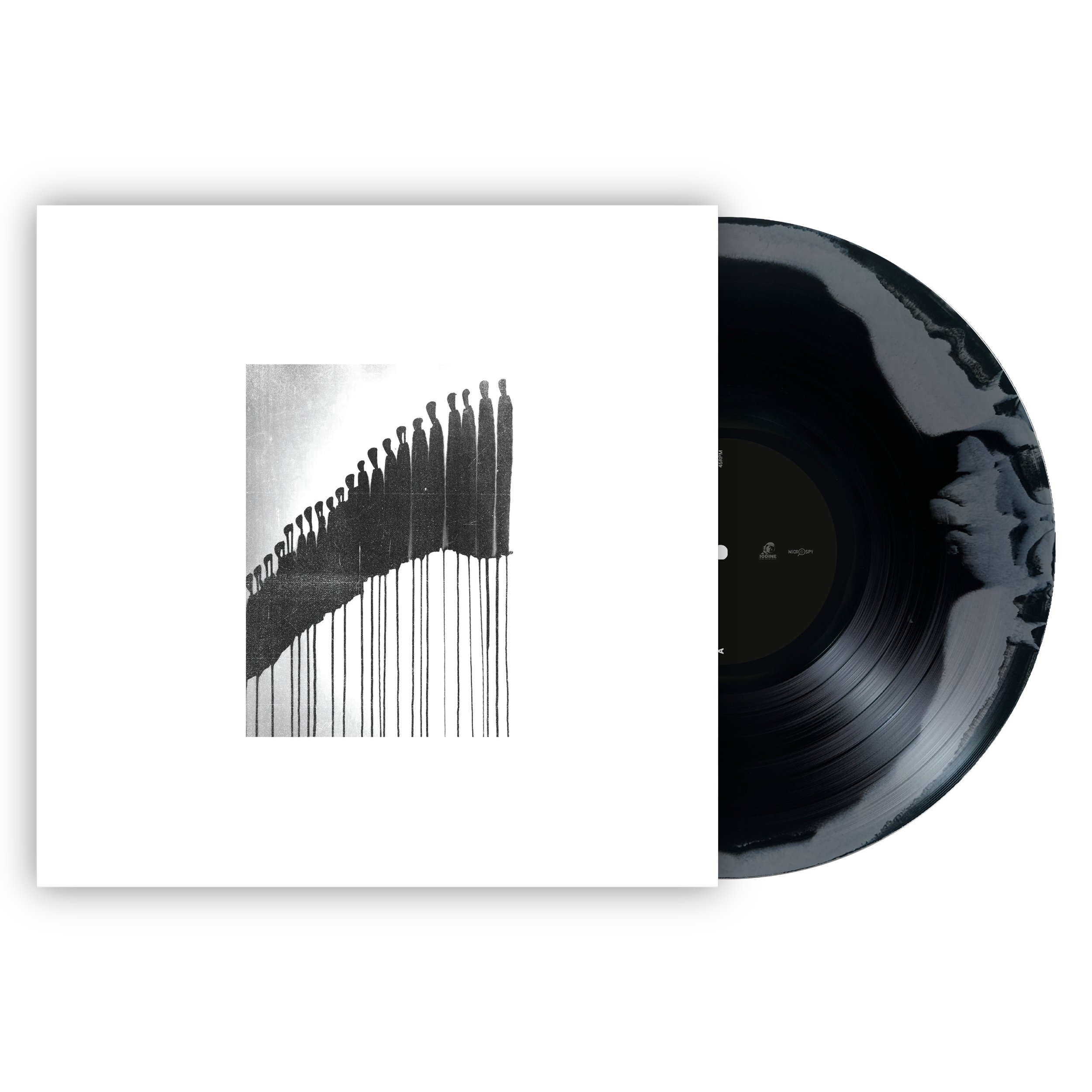 Jerome Dream - The Gray In Between - Vinyl - Black Gray Swirl.png