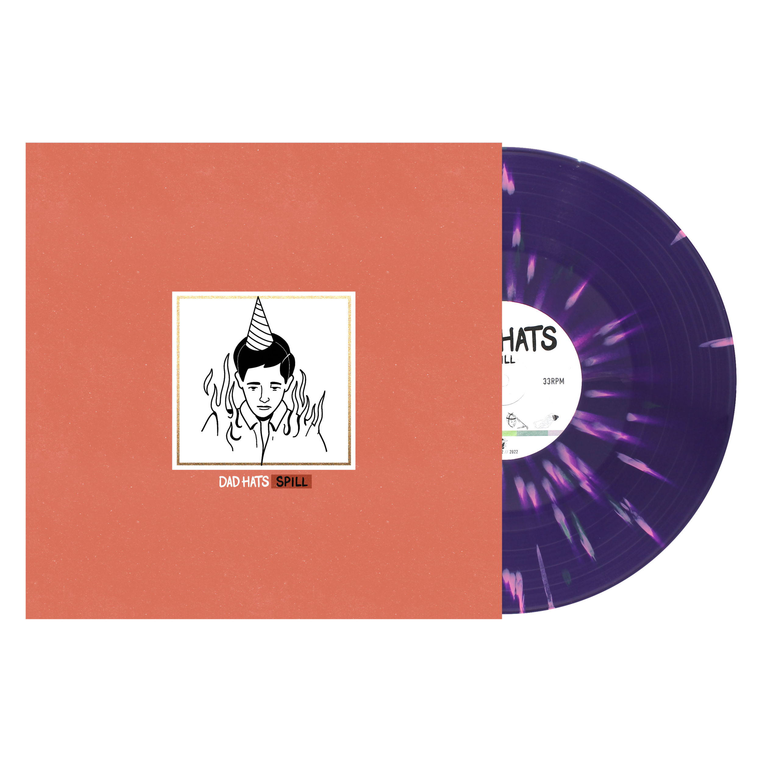 Dad Hats - Spill - Vinyl - Purple with Splatter.png