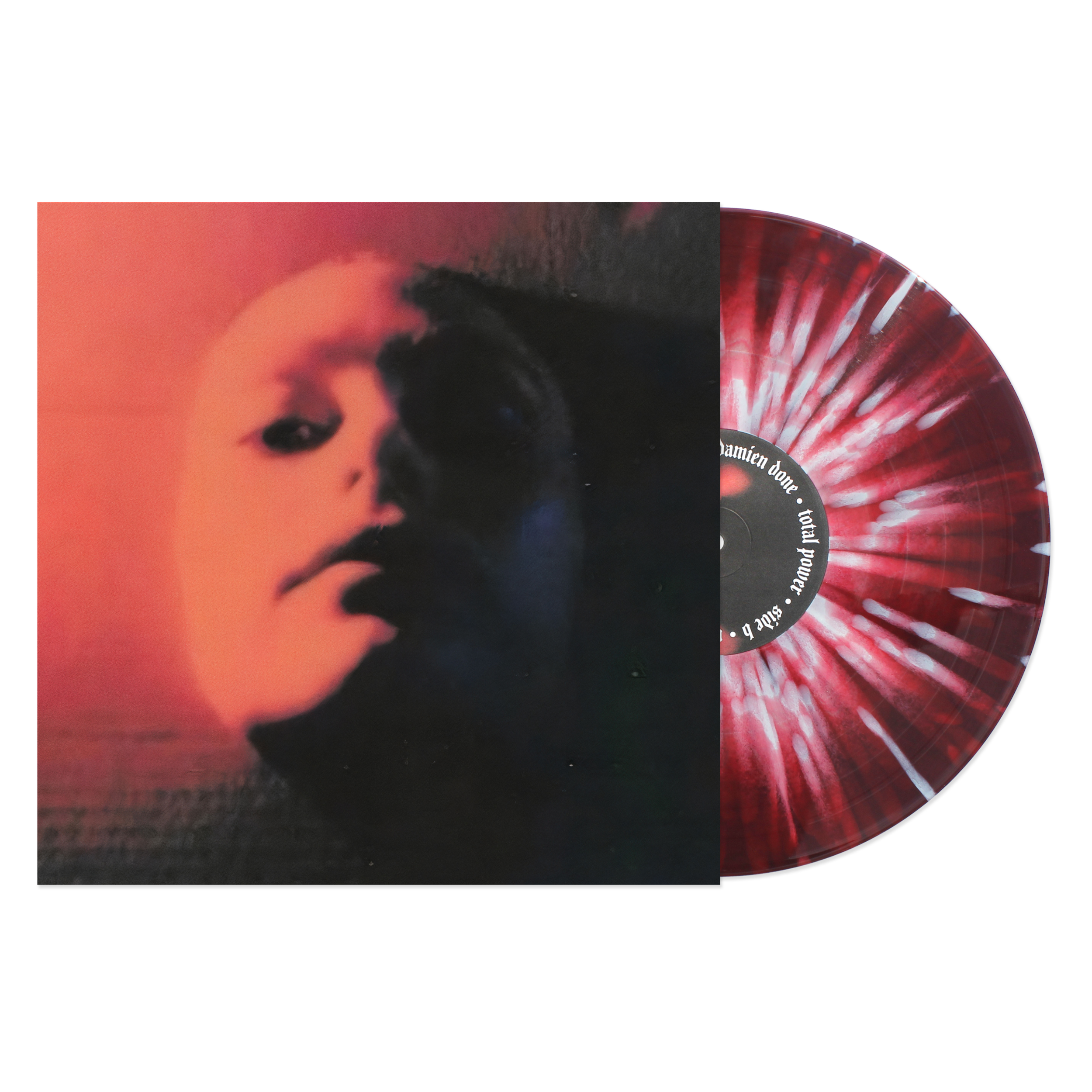 Damien Done - Total Power - Vinyl - Blood Red with White Splatter.png