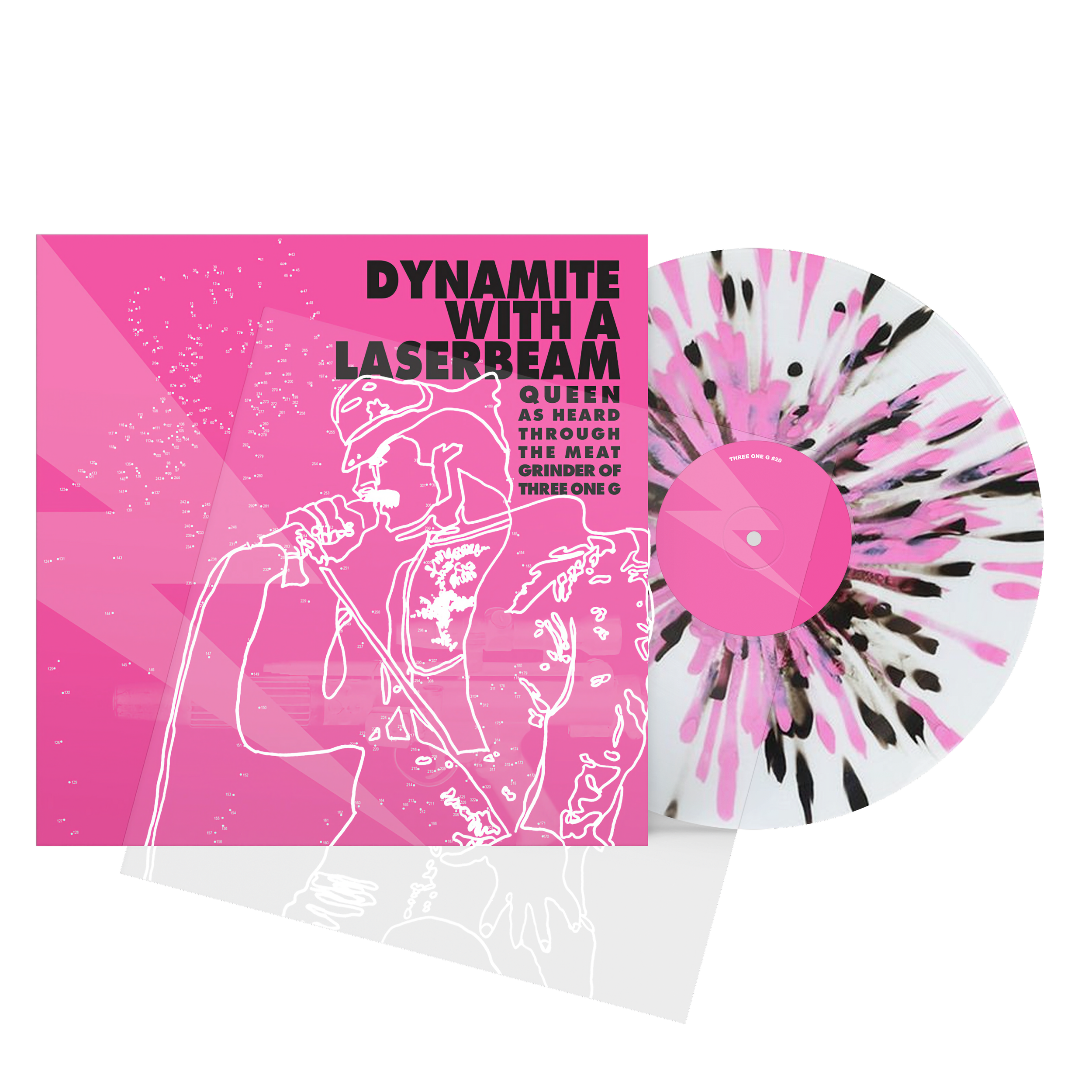 Dynamite With a Laserbeam - Vinyl - Clear with Pink and Black Splatter.png