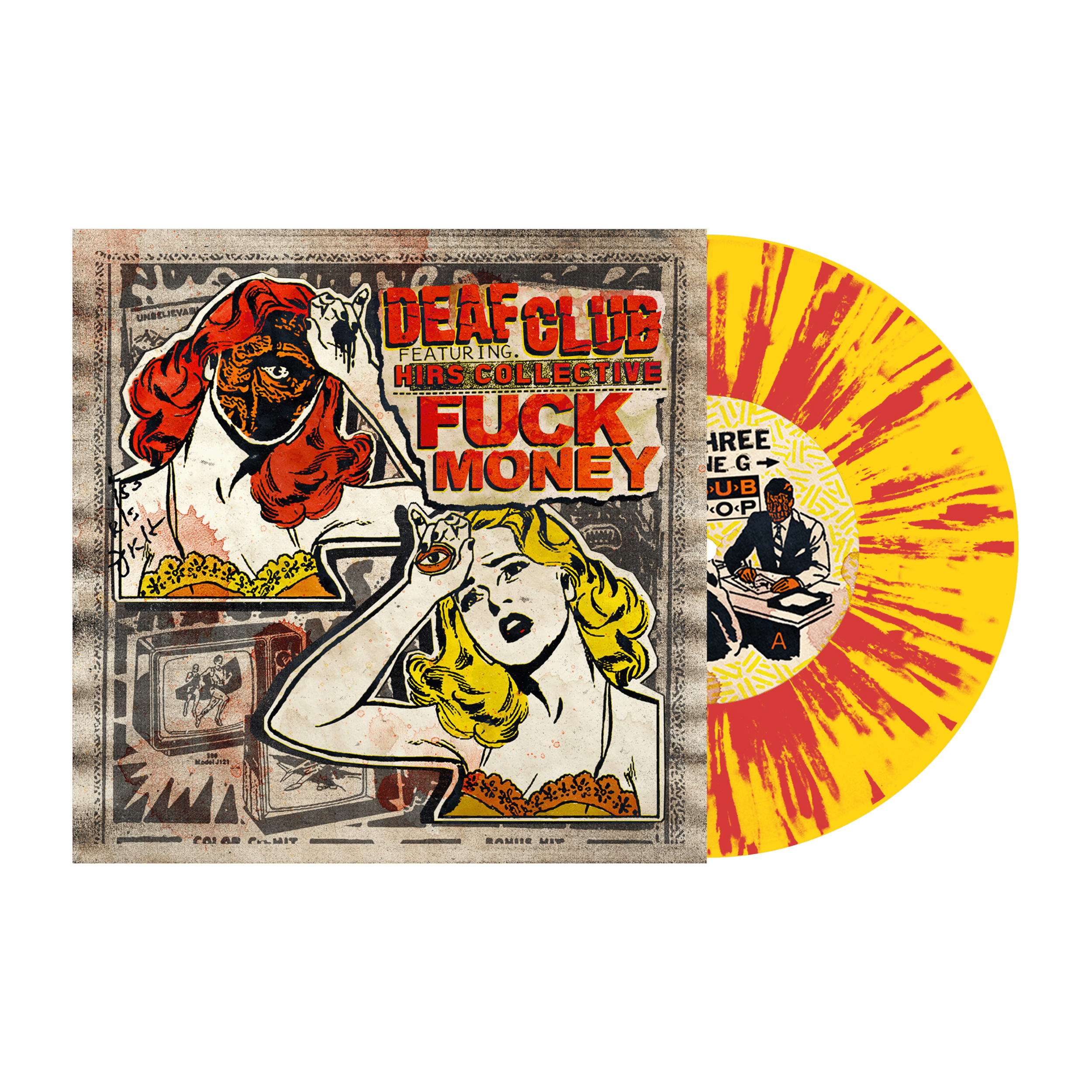 Deaf Club ft HIRS : Fuck Money - Vinyl - Splatter.png