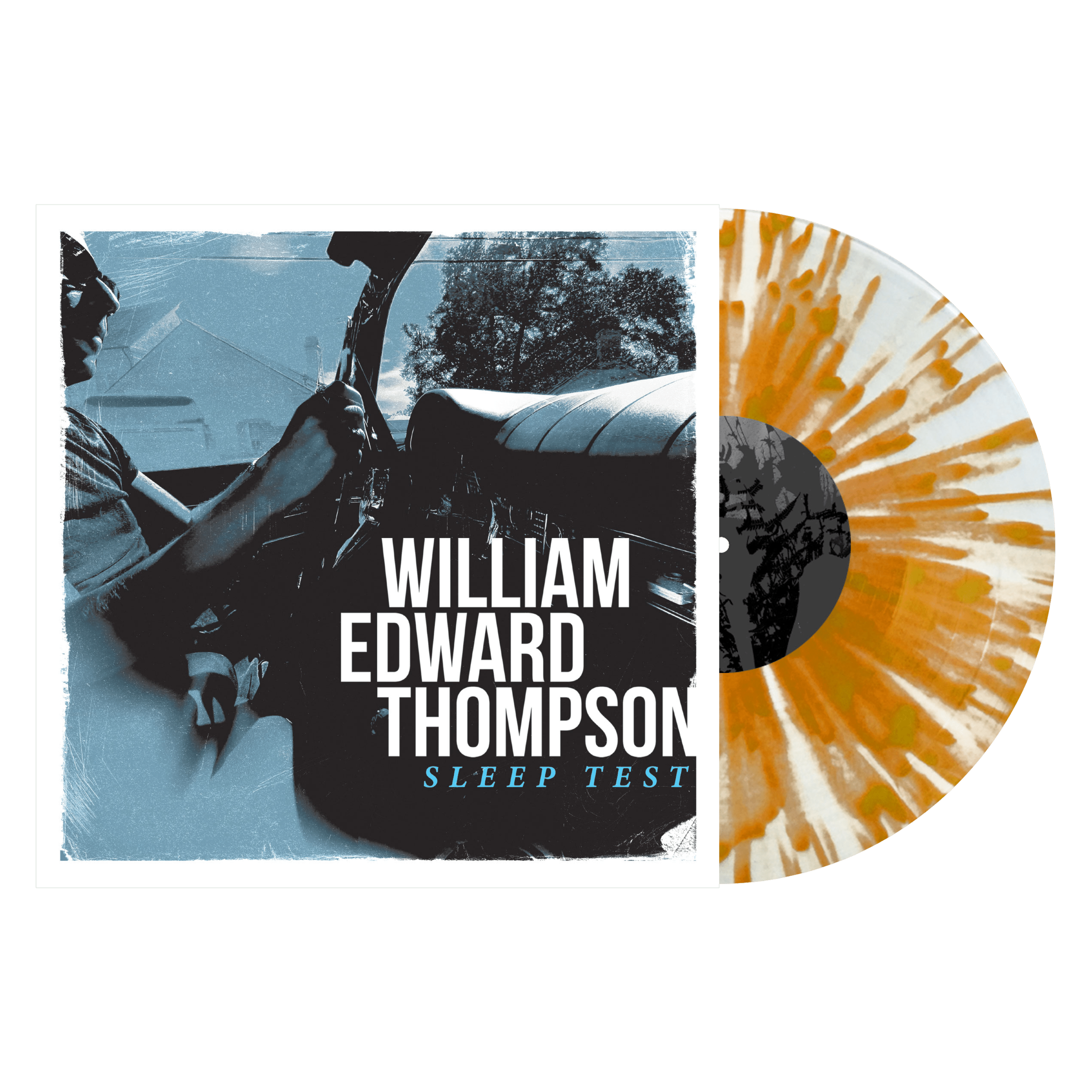 William Edward Thompson - Sleep Test - Vinyl - Clear with Orange Splatter.png