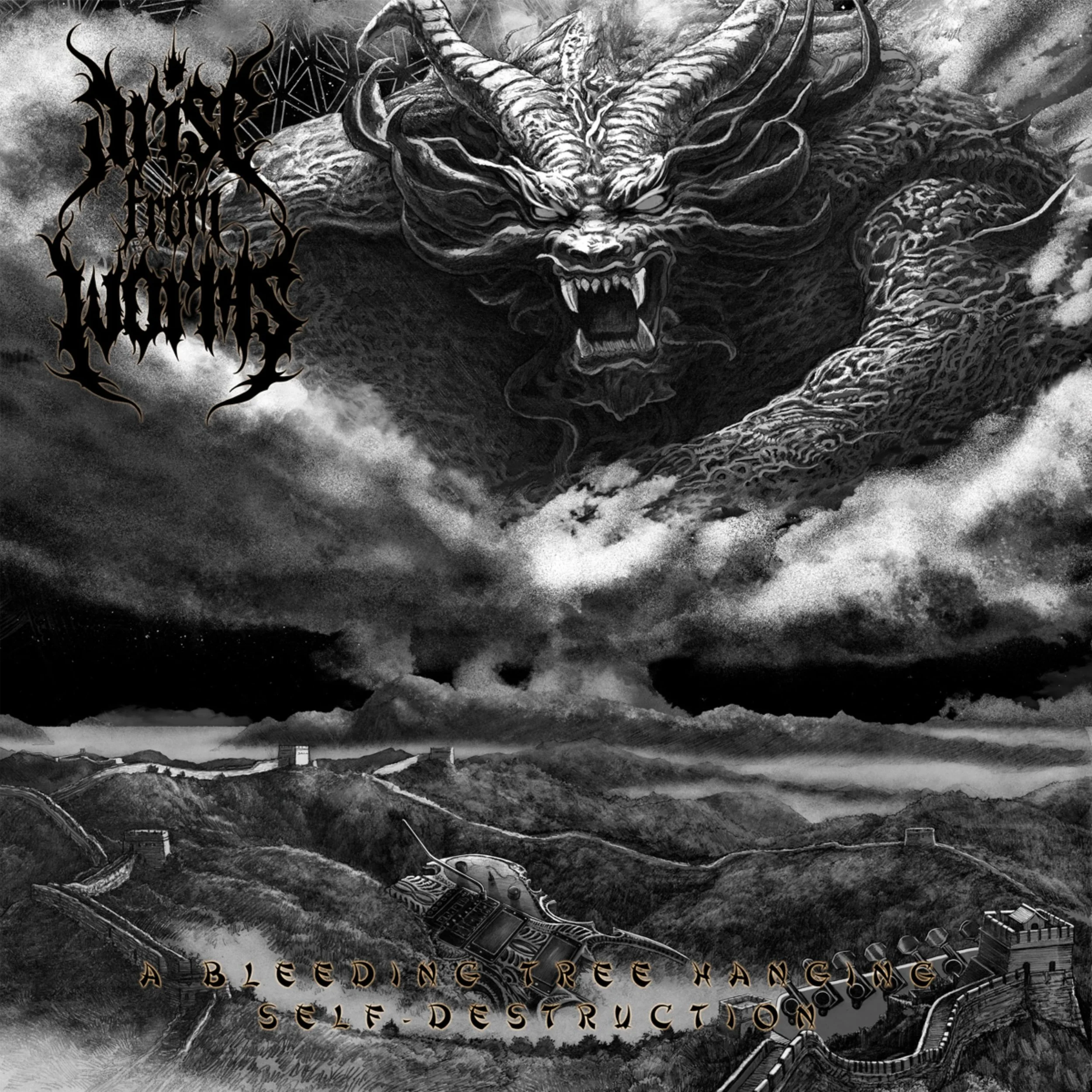 Arise From Worms - A Bleeding Tree Hanging Self Destruction - Cover.jpg