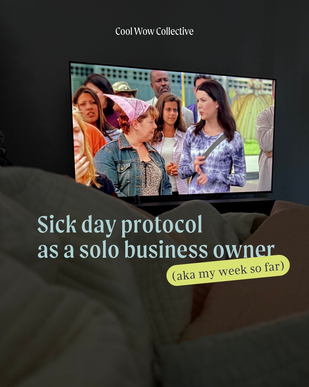 Sunday: Throat tickle.
Monday: No voice.
My work week? Not happening.

Here&rsquo;s what I *actually* do when I get sick as a solo business owner&hellip; aka my week so far:

&bull; push or cancel anything non-essential
&bull; find cover where I can 