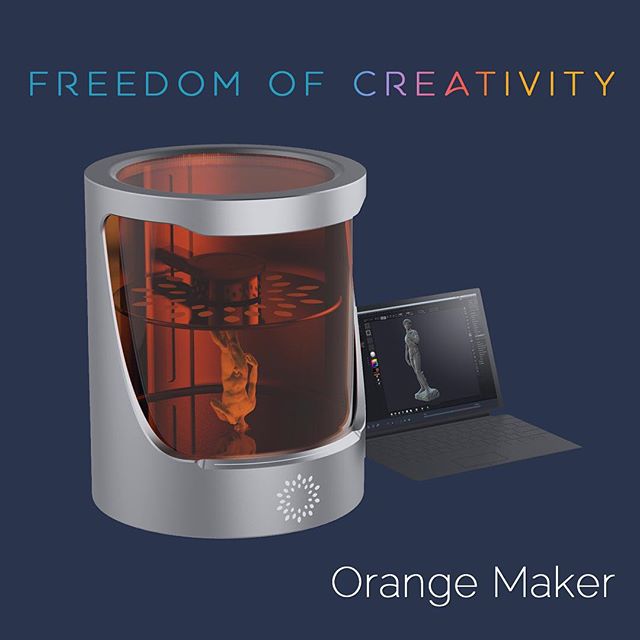 Orange Maker stands for empowerment of designers and engineers, giving you more advanced tools to #create. #creativefreedom #3dprinting #technology #hl #OM #orangemaker #helios #3dprint #design.